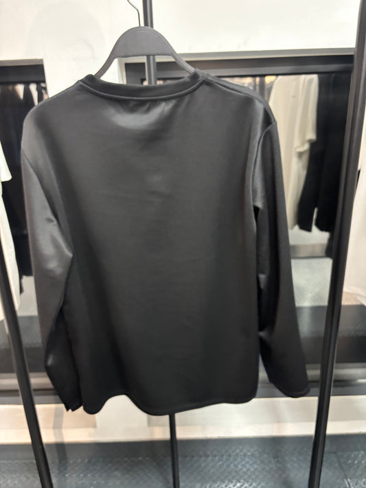 Le Long Sleeve satiné - Noir