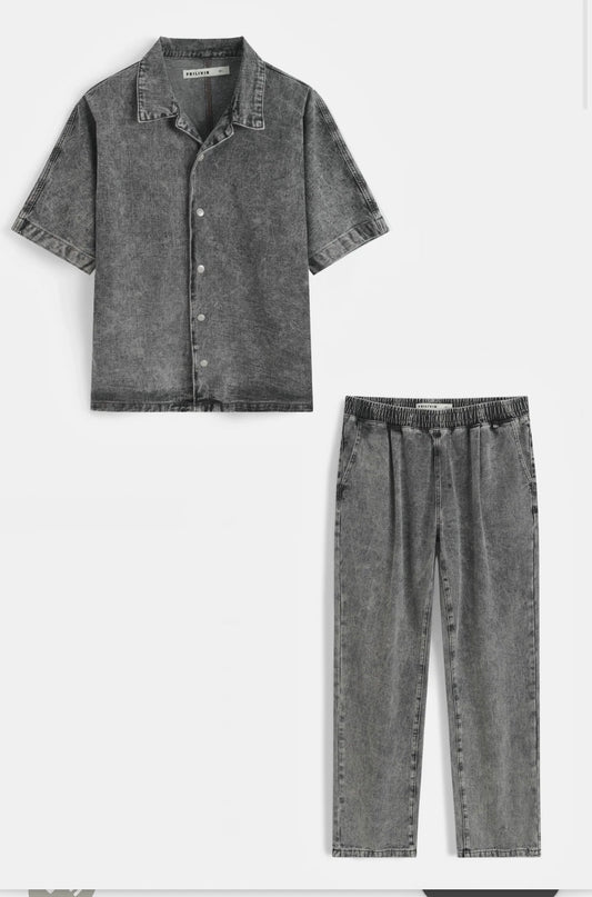 L’ensemble en jeans - Gris