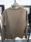 Le Long Sleeve satiné - Marron